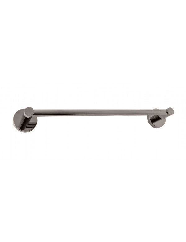Portasciugamani a parete COLORADO in metallo ottone grigio lucido 49,3 cm