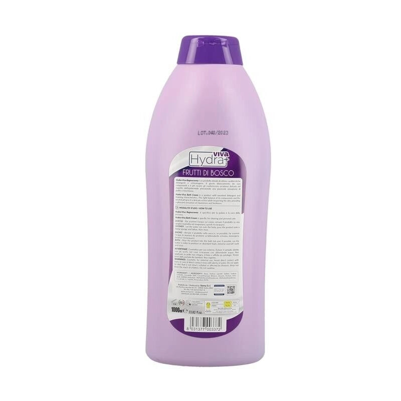KIT SET 4 PZ MAURY'S BAGNOSCHIUMA 1 LT FRUTTI DI BOSCO