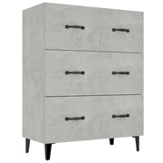 Buffet credenza cassettiera armadio mobile contenitore organizer per cucina soggiorno salotto 69,5 x 34 x 90 cm legno ingegnerizzato grigio 02_0032024