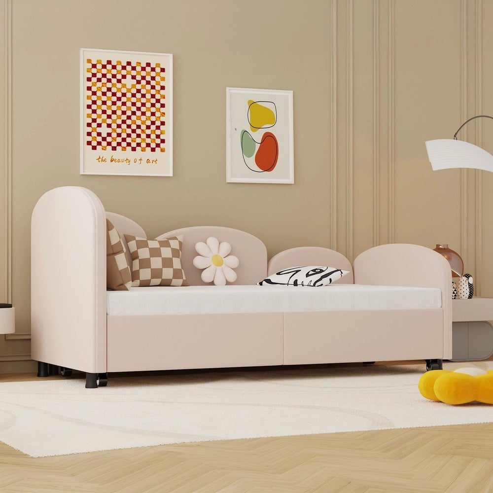 Divano Letto Singolo con Cassetti ¨C MINIMAL ¨C Velluto, Struttura Moderna