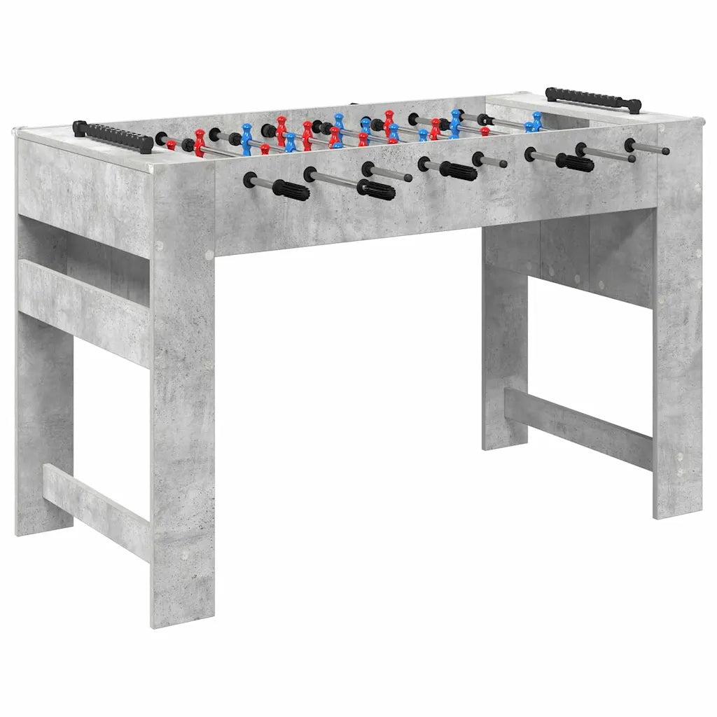 Tavolo da Foosball Grigio Cemento 125 x 60,5 x 80 cm