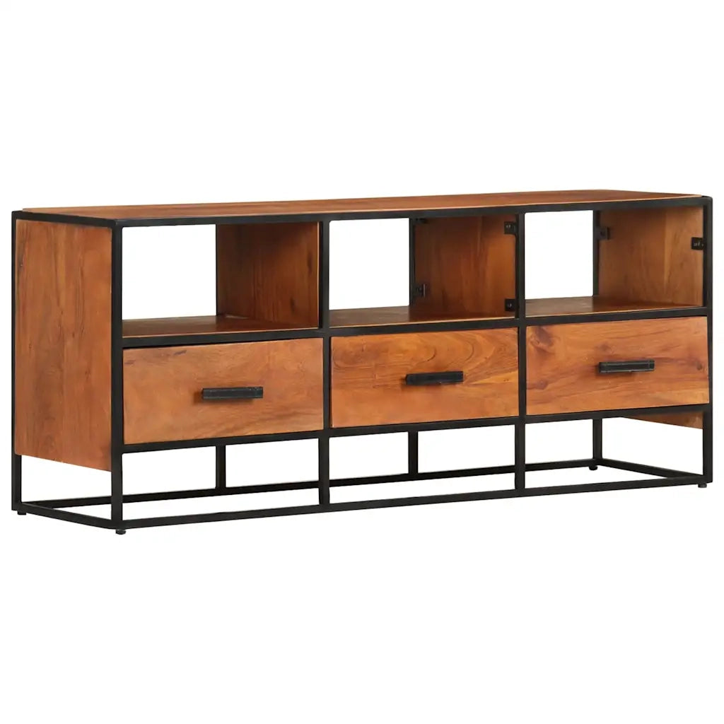 Mobile Porta TV 110x30x45 cm in Legno Massello di Acacia 327450