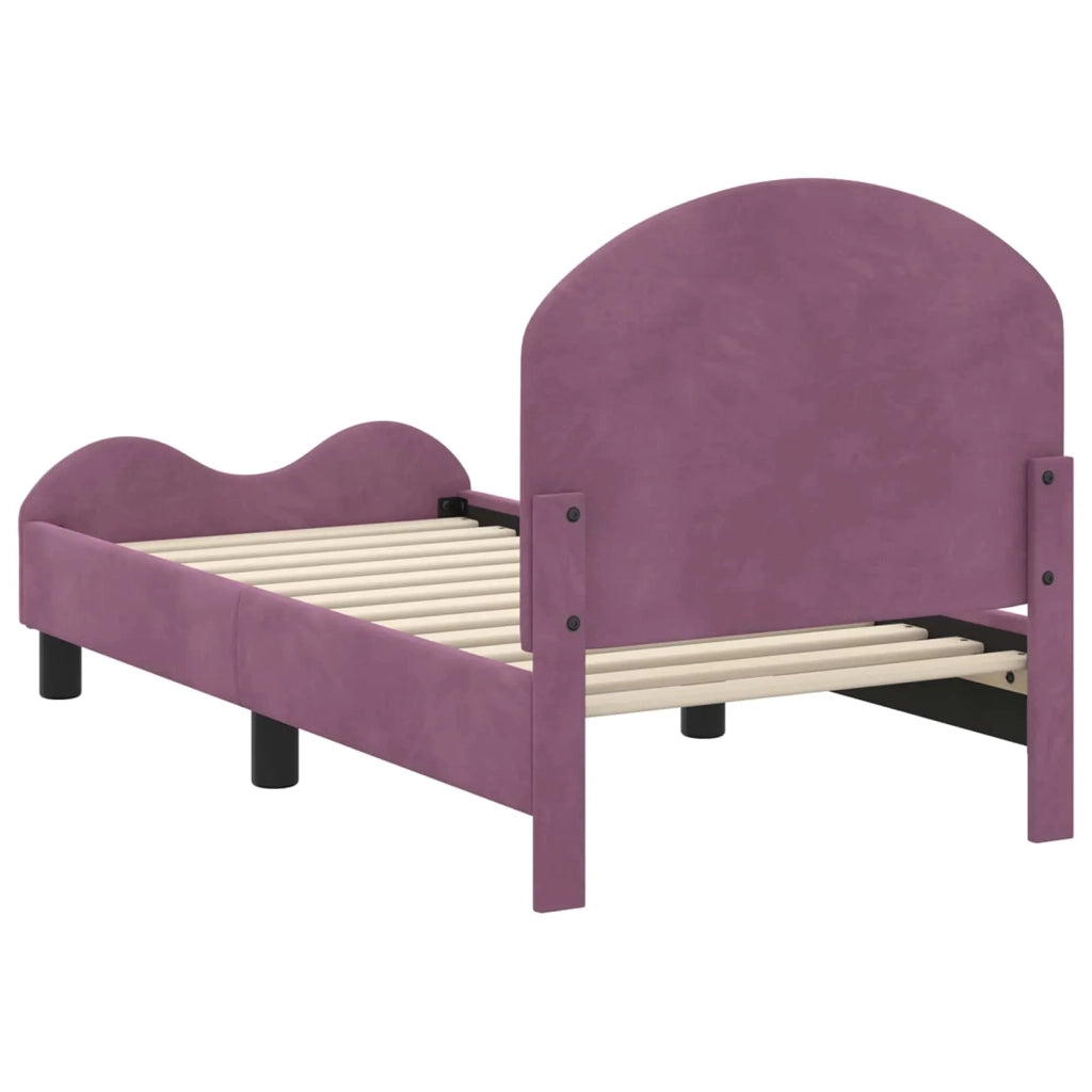 Struttura letto per bambini con testata Viola 70 x 140 cm