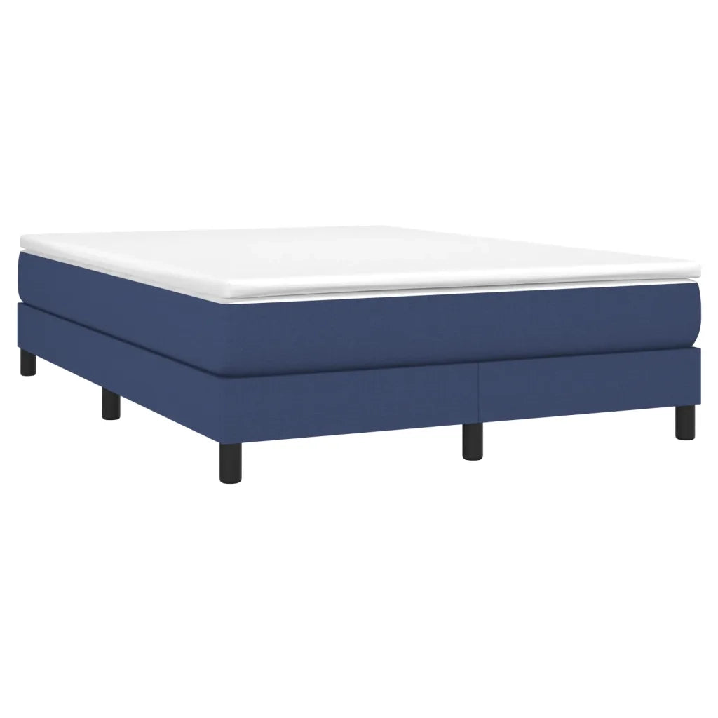 Struttura Letto a Rete a Molle Blu 140x200 cm in Tessuto 3120522