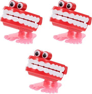 Set di tre giocattoli a rilascio di denti e occhi figura a rilascio di denti che cammina dentista - regalo per Natale e compleanni