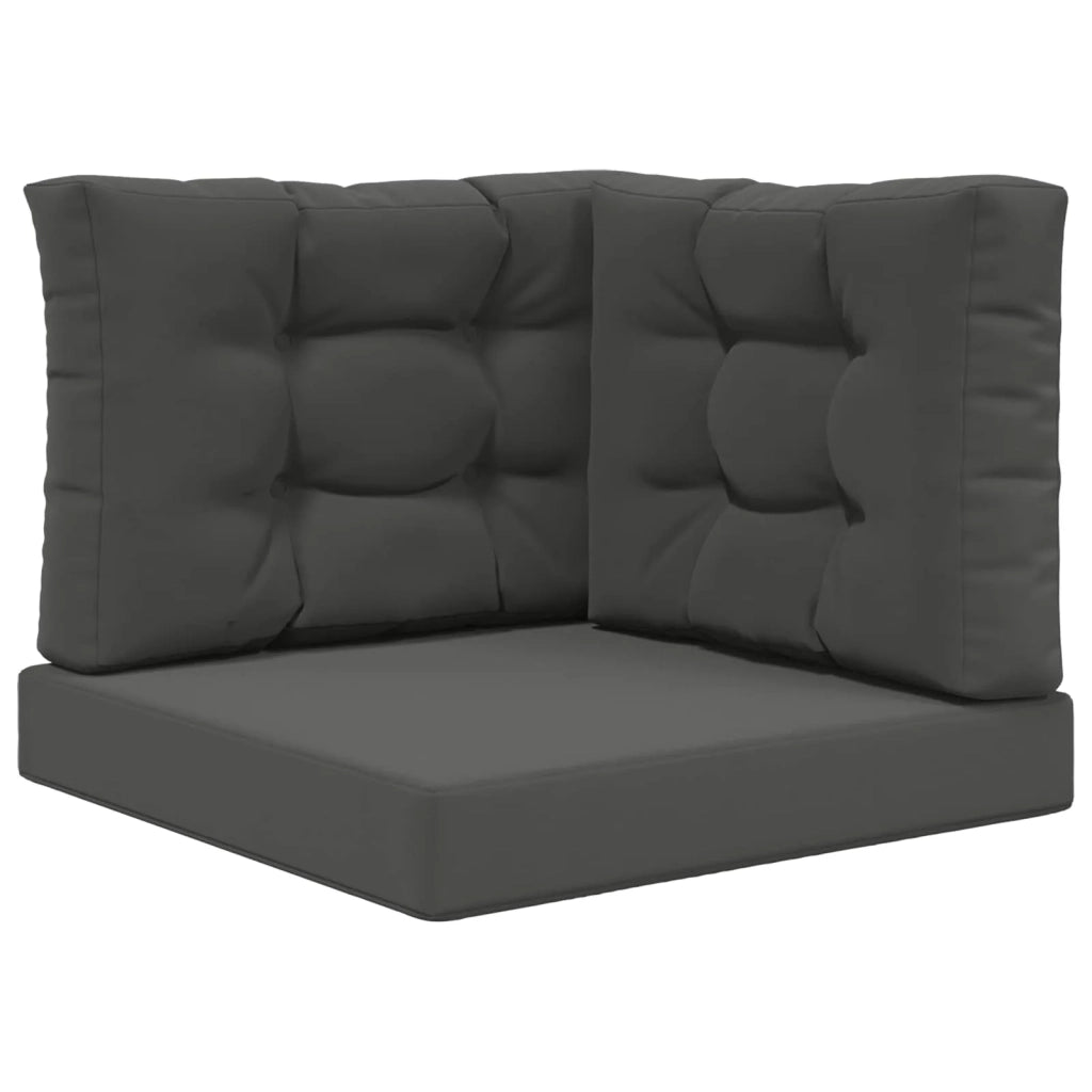 Cuscino per divano da esterno 3 pcs Antracite Poliestere 900761