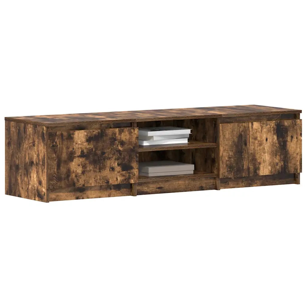 Mobile TV Rovere Fumo 140x40x35,5 cm in Legno Multistrato cod mxl 17012