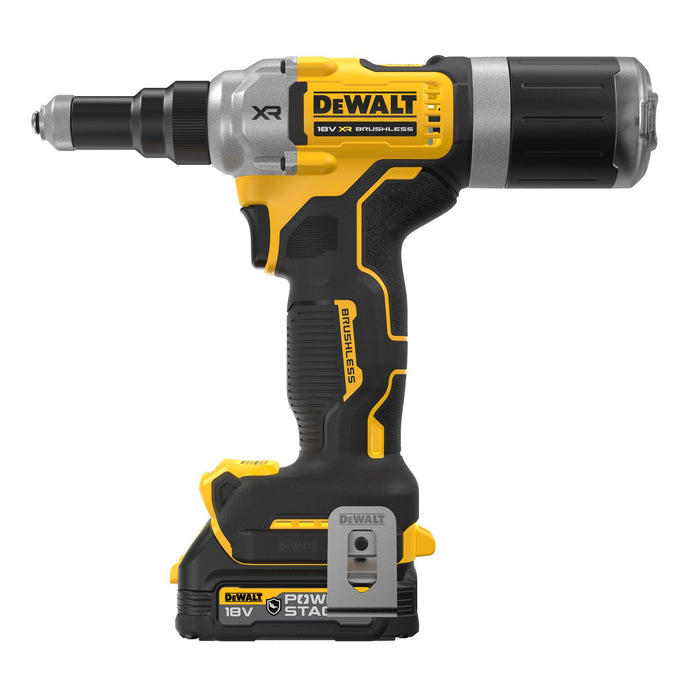 DEWALT DCF414E2GT-QW Rivettatrice 18V XR brushless 2 batterie POWERSTACK 1,7 Ah