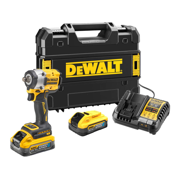 DEWALT DCF921H2T-QW Avvitatore impulsi 1/2″ 18V XR Brushless 2 × POWERSTACK 5 Ah