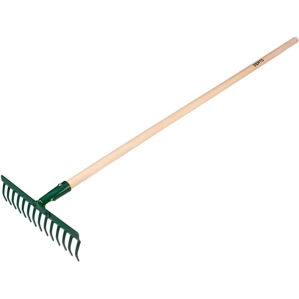 Topex 15g057 rastrello universal ale dritto 14 denti testa rivett