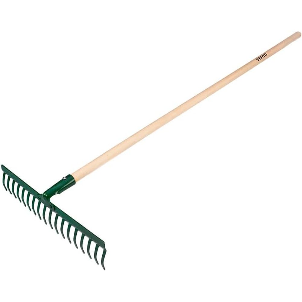 Topex 15g058 rastrello universal ale dritto 18 denti testa rivett