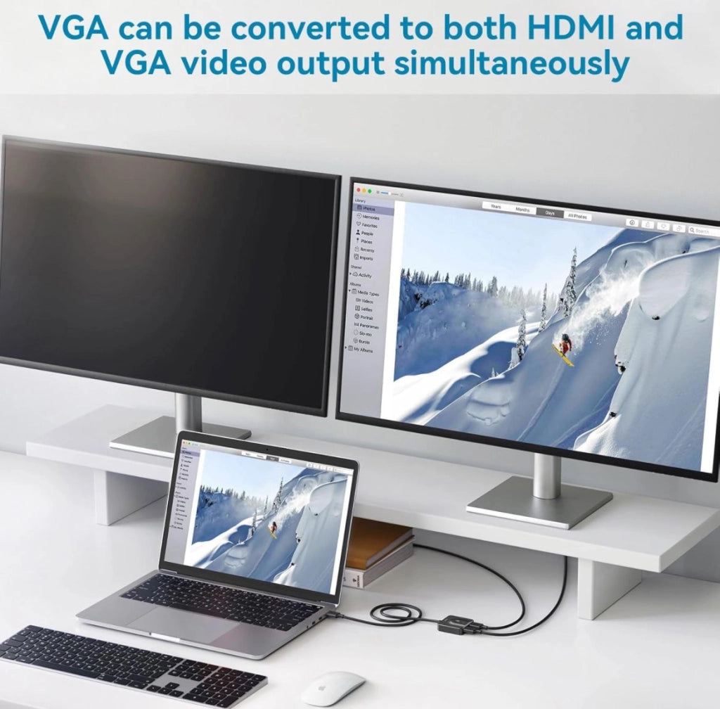 Convertitore Splitter Adattatore da VGA A HDMI 1080 FULL HD KOS-12021