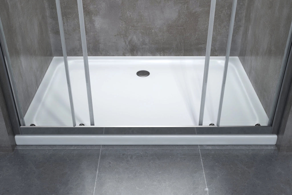 Porta doccia vetro 6 mm con apertura centrale a 4 ante per installazione in nicchia Altezza 190 cm 193-198 REGOLABILE