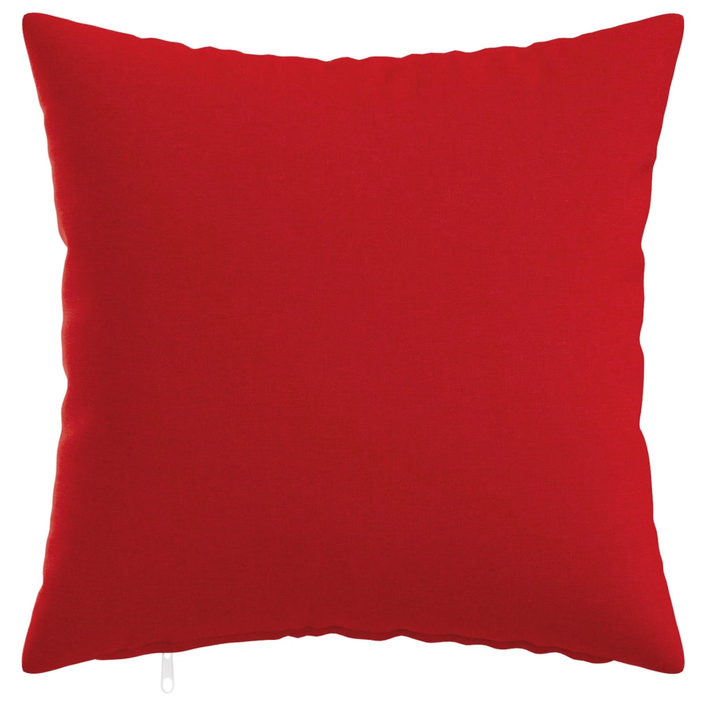 Federa 12 pz HEERLEN Rosso 45 x 45 cm Tessuto 910296