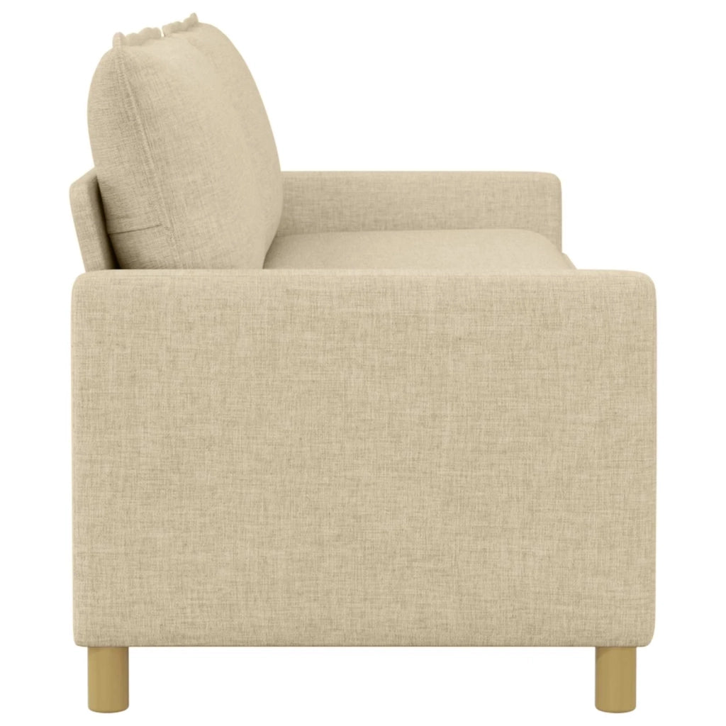 Divano Crema 196 x 81 x 87,5 cm Tessuto