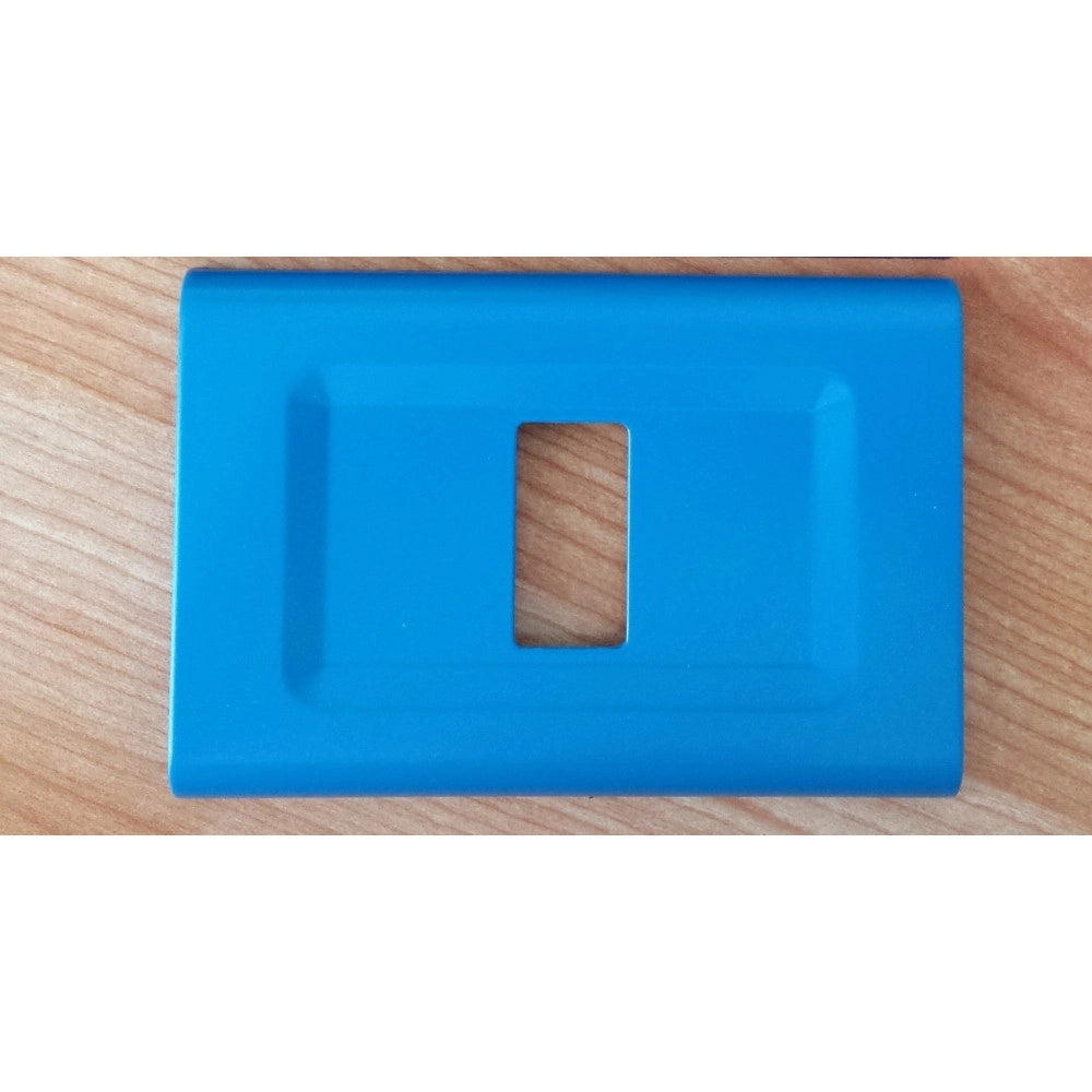 Trade Shop - Placchette Placche In Abs Serie Magic Elite Bticino Compatibili Color Copriprese - Turchese -1 Foro     -