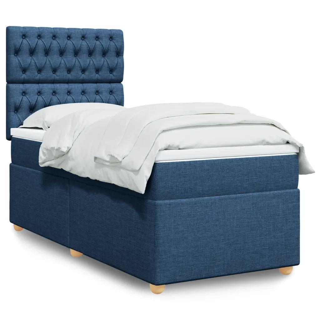 Giroletto a Molle con Materasso Blu 90x200 cm inTessuto 3293476