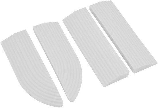 Piastrino Antiscivolo - 4 Pezzi - Piastrino Flessibile - Piastrino per Sedia a Rotelle - Piastrino con Tecnologia Antiscivolo - Piastrino con Elevato Livello di Qualità - Piastrino con Striscia Antiscivolo