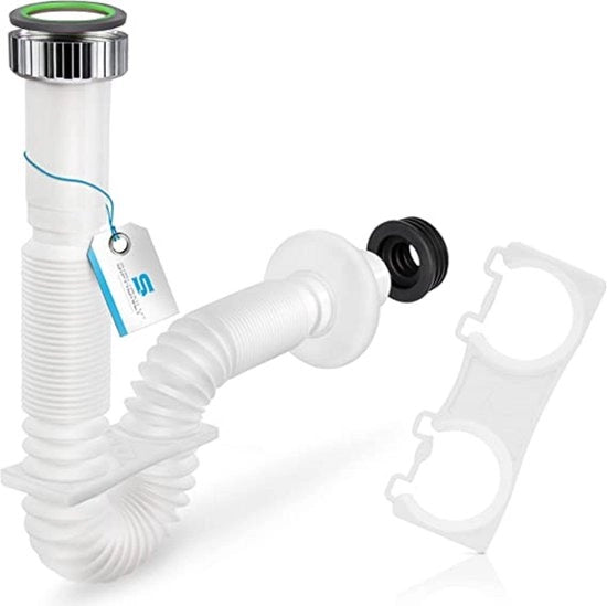 Sifone universale per lavandino - sifone flessibile per vasca da bagno - sifone per vasca da bagno