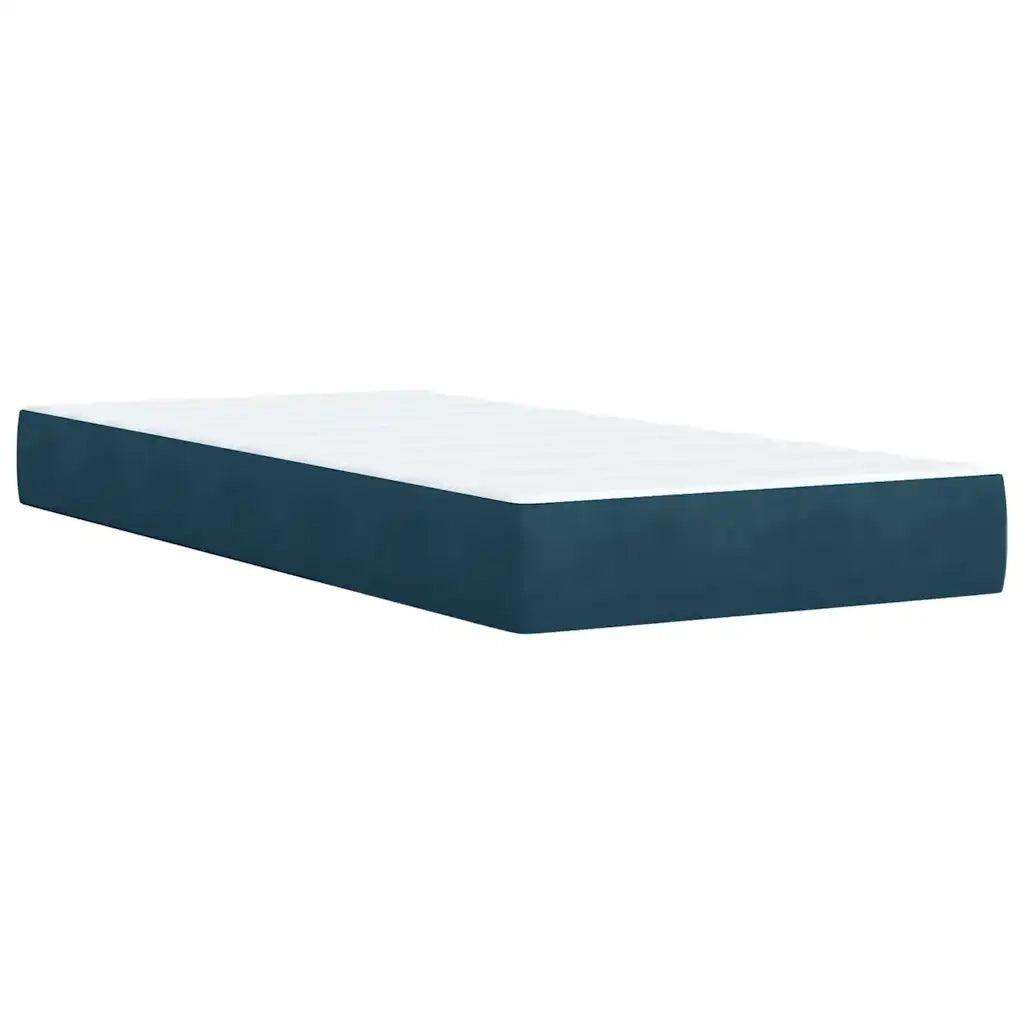 Giroletto a Molle con Materasso Blu 80x200 cm in Velluto 3289900