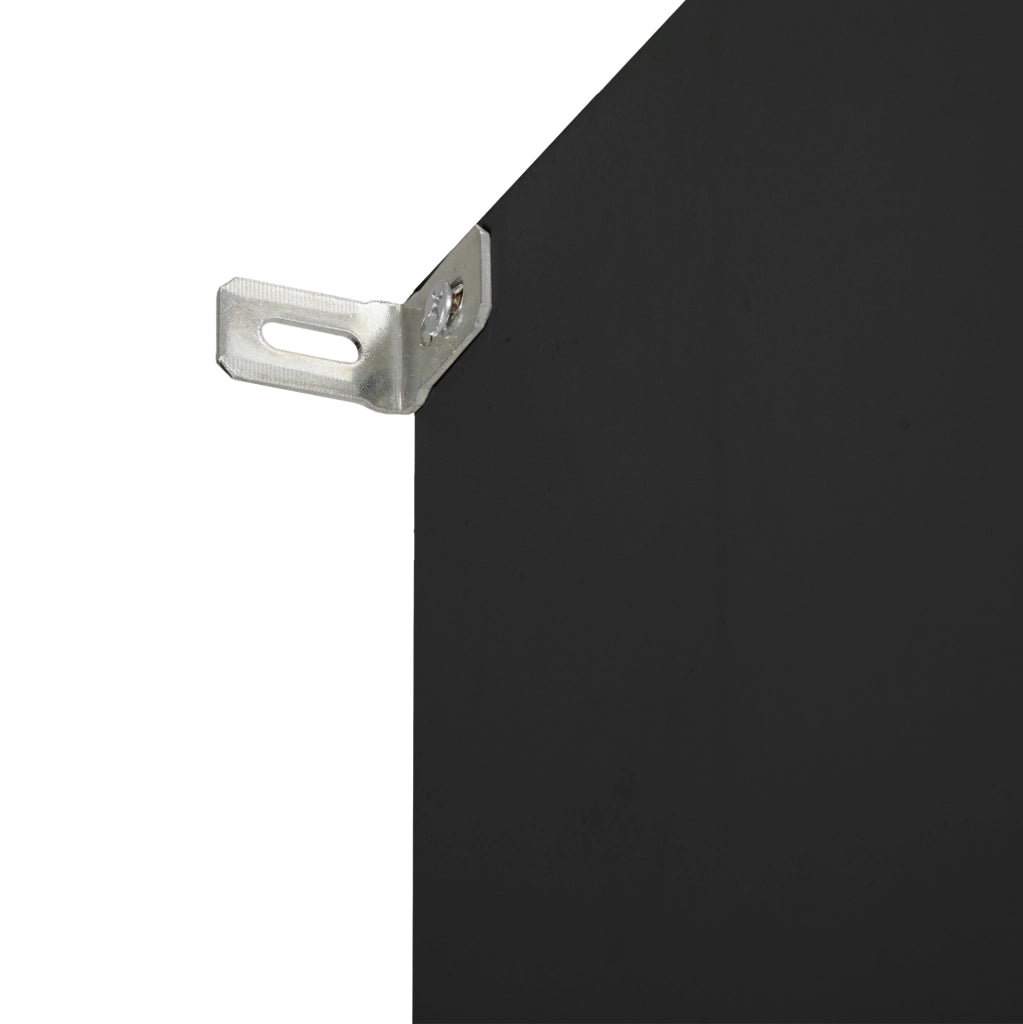 Appendiabiti da ingresso con panca, 120 x 23,5 x 191,5 cm, nero