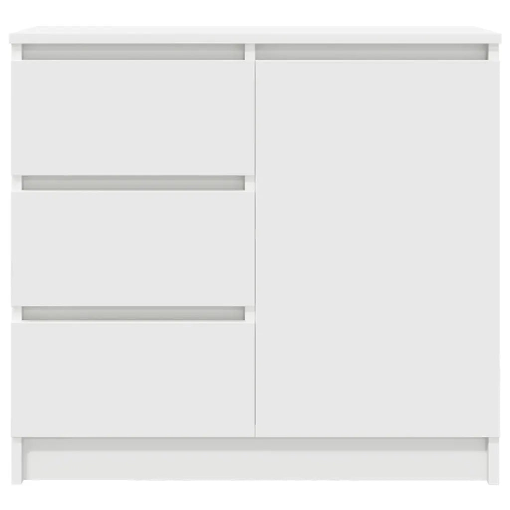 Credenza | Madia | Buffet da pranzo | Armadio da pranzo con Cassetto Bianco 71x35x65 cm in Legno Multistrato