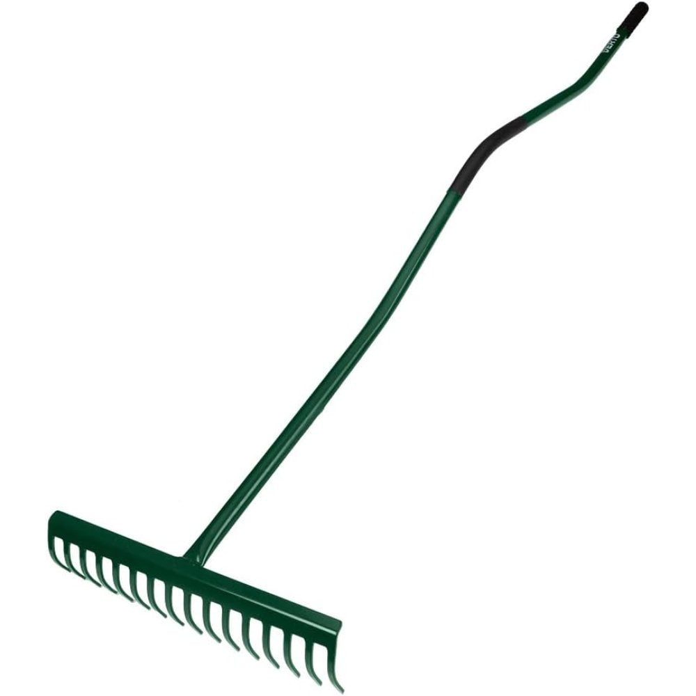 Topex 15g081 rastrello a 16 dent nti manico ergonomico in met.riv