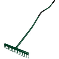 Topex 15g081 rastrello a 16 dent nti manico ergonomico in met.riv