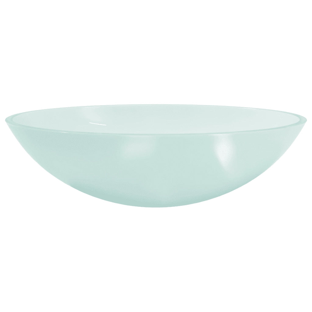 Lavandino in Vetro-Lavabo-Lavello 50x37x14 cm Smerigliato