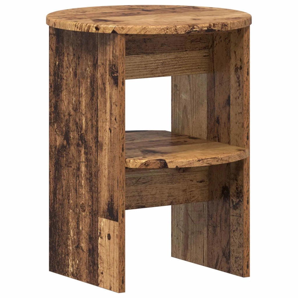 Mobile laterale 2 pcs Legno vecchio Ø40 x 50 cm