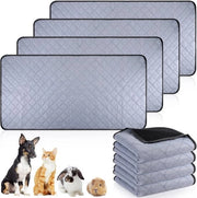Set di tappeti per gatti e piccoli animali lavabili e riciclabili - set di 4 - tappeti per allenamento - 91 x 104 cm