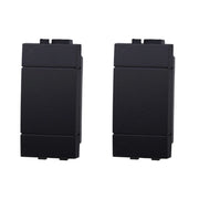 2 Pezzi Copritasti Copriforo Copritasto Falso Polo 1P Nero Compatibile Con Bticino Living International