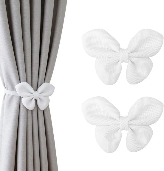 Sostegno per tenda elegante con design a strisce - Sostegni per tenda regolabili - Sostegni per tenda magnetici - Decorazione per finestra decorativa - Adatto per camera da bambini/camera da soggiorno - Facile da utilizzare