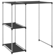 Scomparto portaoggetti per lavatrice 87 x 55 x 90,5 cm nero 02_0005496