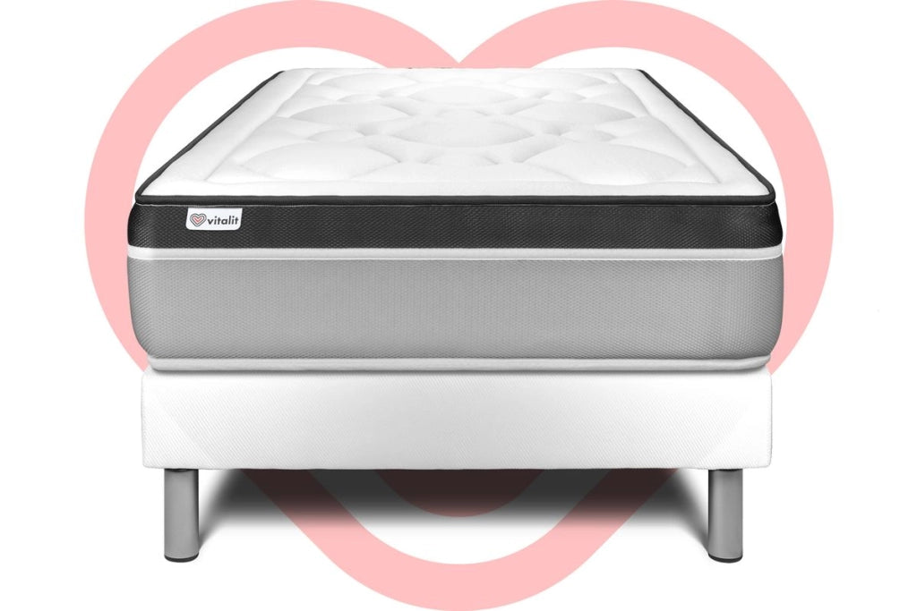 Letto con materasso VITAL ERGO 120 x 200 cm Rete kit Bianco