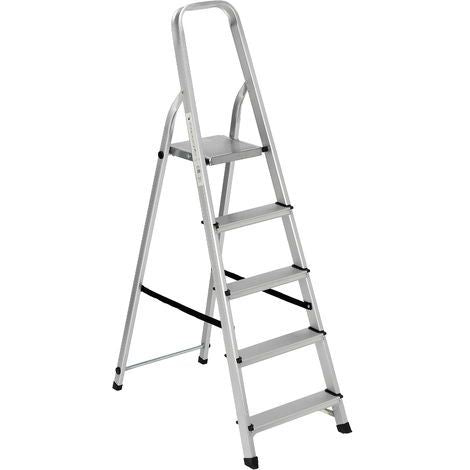 SCALA ALLUMINIO EVEREST 5 GRADINI PORTATA MAX 150KG