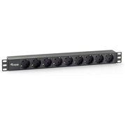 Equip 333282 unità di distribuzione dell'energia (PDU) 9 presa(e) AC 1U Nero