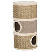 Tiragraffi per Gatti a Torre con Nicchie e Corda in Sisal ¨C zephmum ¨C Grigio