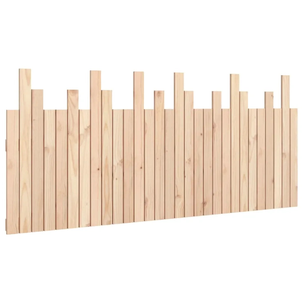Testiera da Parete 185x3x80 cm in Legno Massello di Pino
