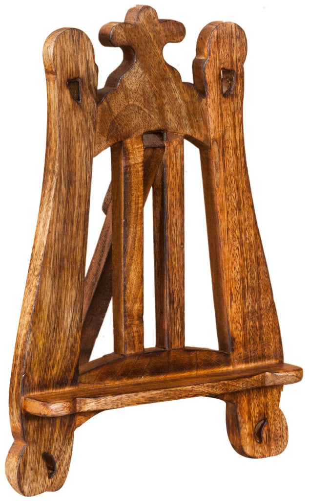Biscottini Leggio da appoggio in legno finitura noce L24xPR7xH36 cm