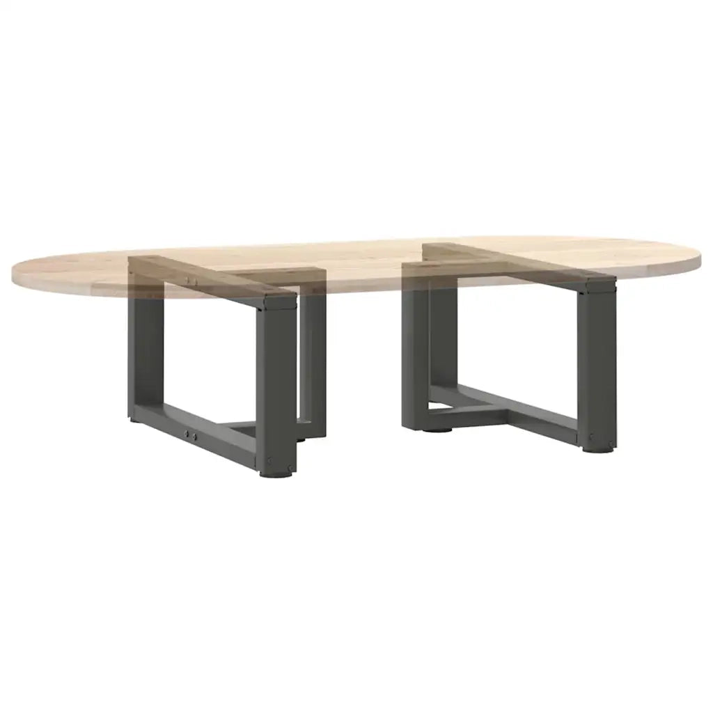 Gambe per Tavolino da Caffè a Forma di T 2 pz Antracite 60x25x(30-31) cm Acciaio 4013014