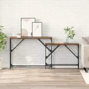 Tavolo consolle 2 pcs Legno vecchio 100 x 28 x 75 cm 882886
