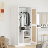 Armadio Bianco 82,5x51,5x180 cm in Legno Multistrato