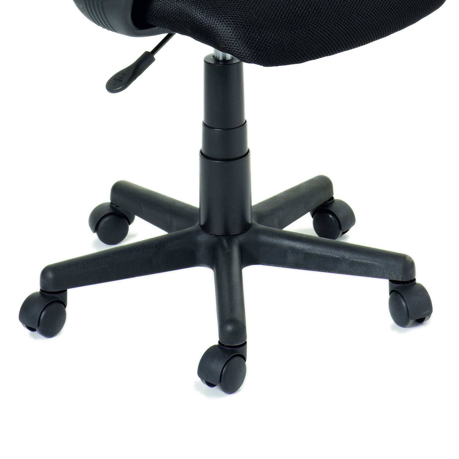 Astra - sedia da ufficio in poliestere e nylon nera