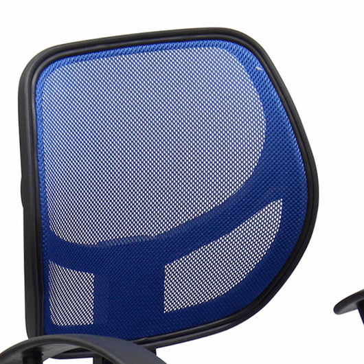 Astra - sedia da ufficio in poliestere e nylon blu