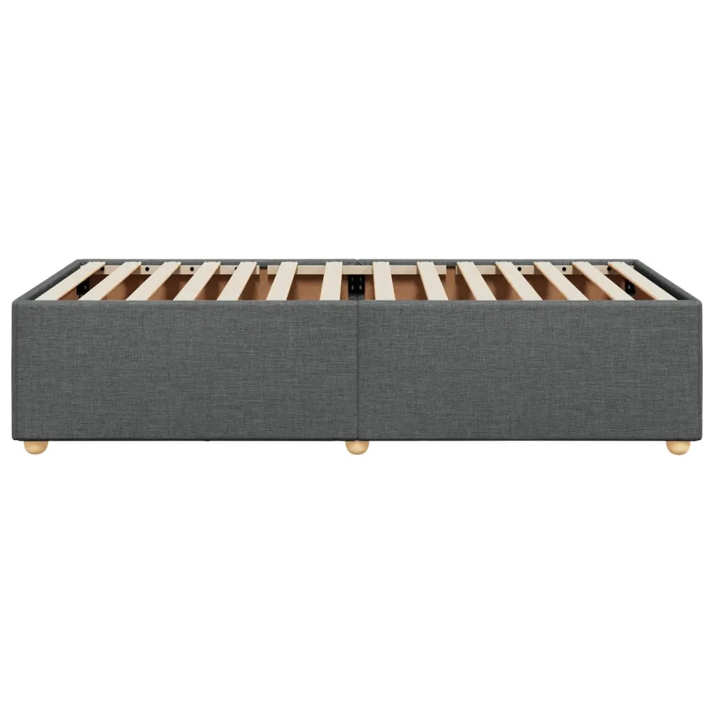 Giroletto senza Materasso Grigio Scuro 100x200 cm Tessuto
