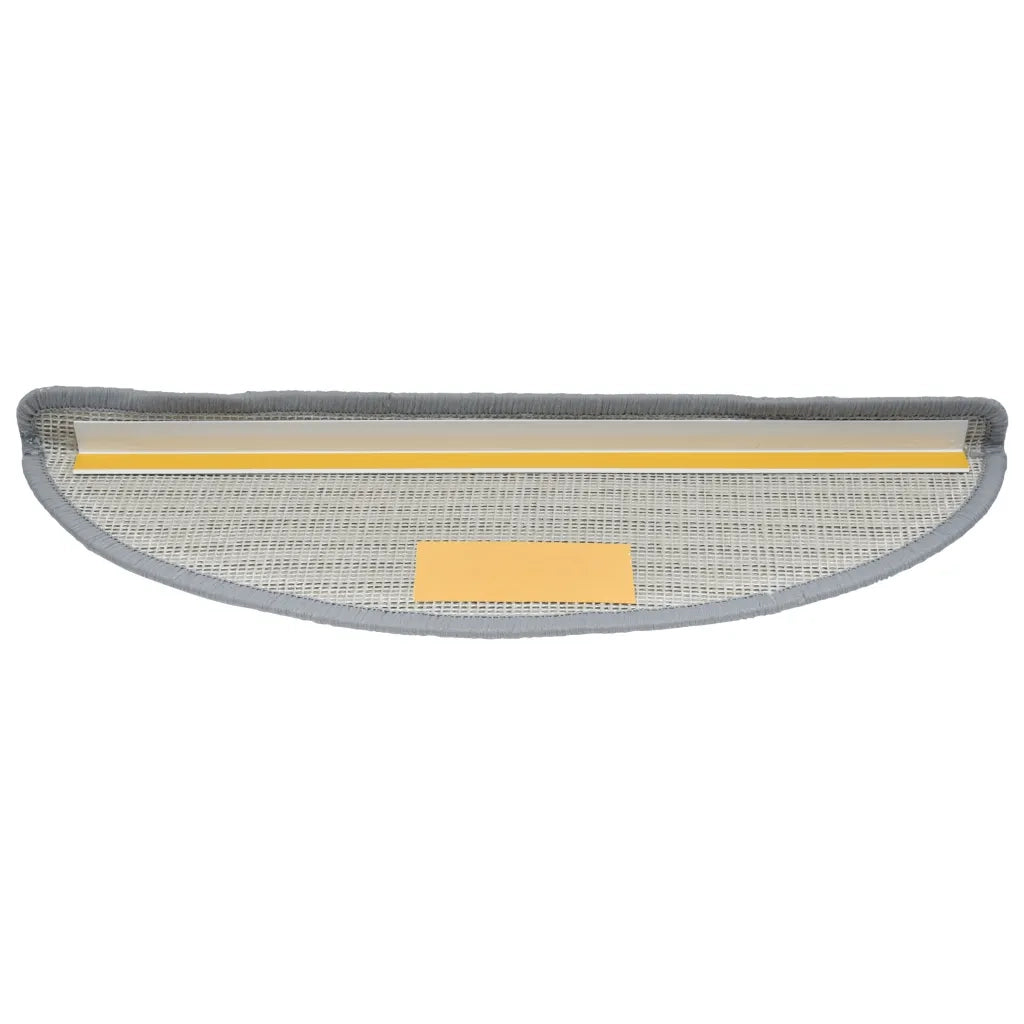 Tappetini per scale 10 pz 56x17x3 cm Grigio Semicircolari 149783