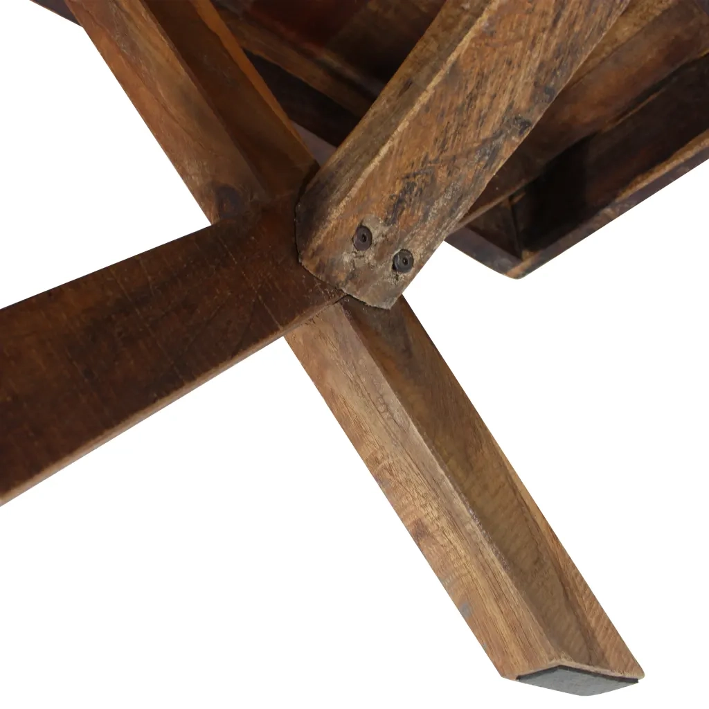 Tavolino in Legno Massello di Recupero Misto 110x60x45 cm 244492
