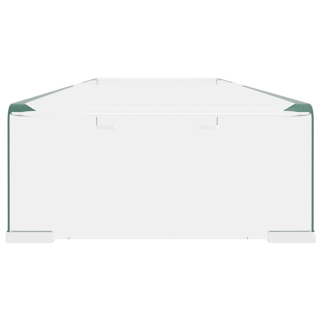 Mobile/Rialzo Porta TV in Vetro Trasparente 100x30x13 cm 244131