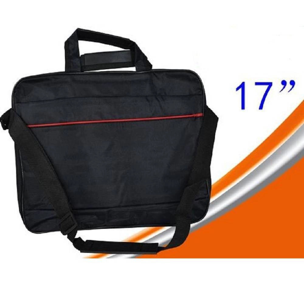 Trade Shop - Borsa Per Notebook Laptop Fino A 17" Nera Con Tasca Anteriore Porta Oggetti L06 -